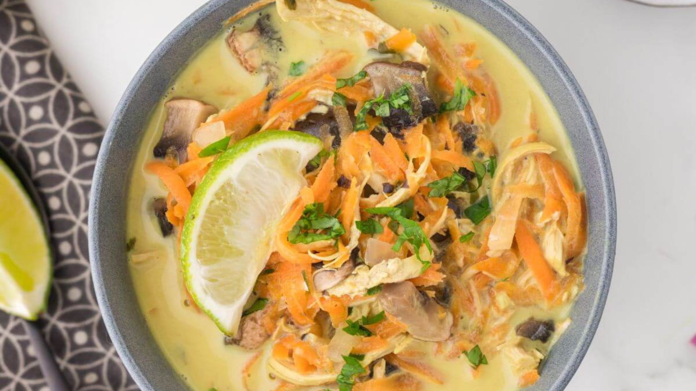 Panera Thai Style Chicken Soup Recipe (Tom Kha Soup).