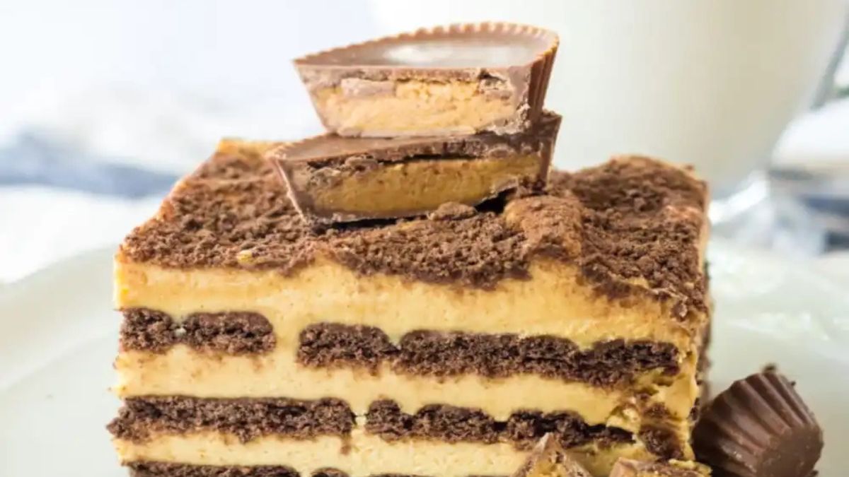 Peanut Butter Cup Icebox Cake.