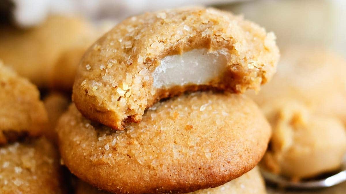 Peanut Butter Mochi Cookies with Miso.