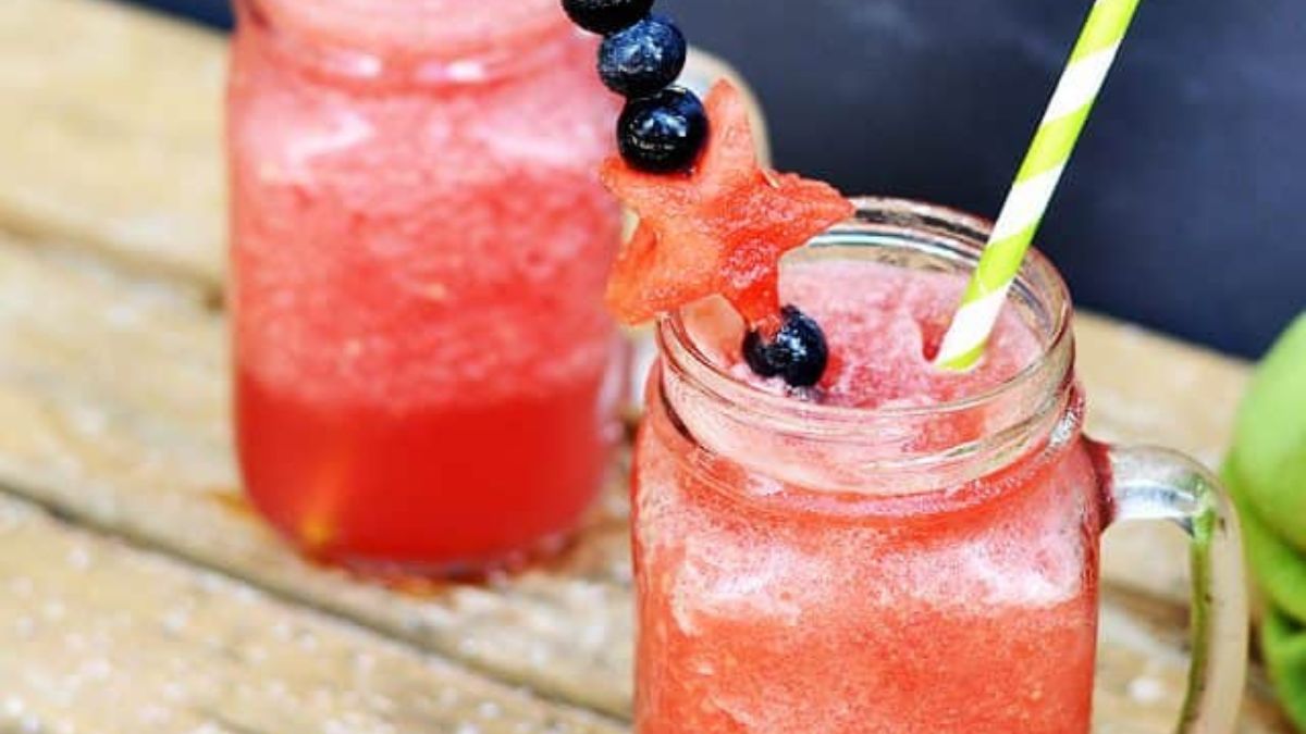 Salted Watermelon Slushies Recipe.