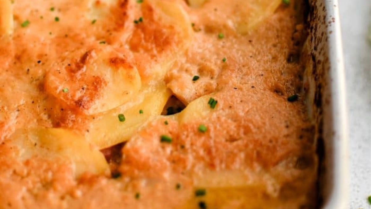 Scalloped Potatoes and Ham.