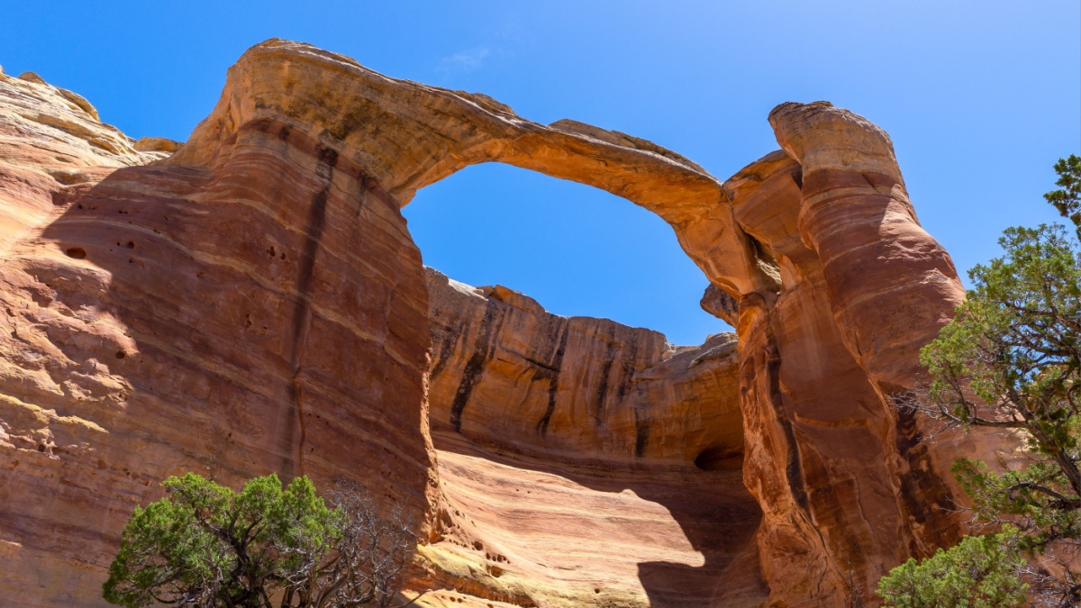 East Rim Arch at Rattlesnake Canyon in McInnis Canyons National Conservation Area, Colorado State, USA.