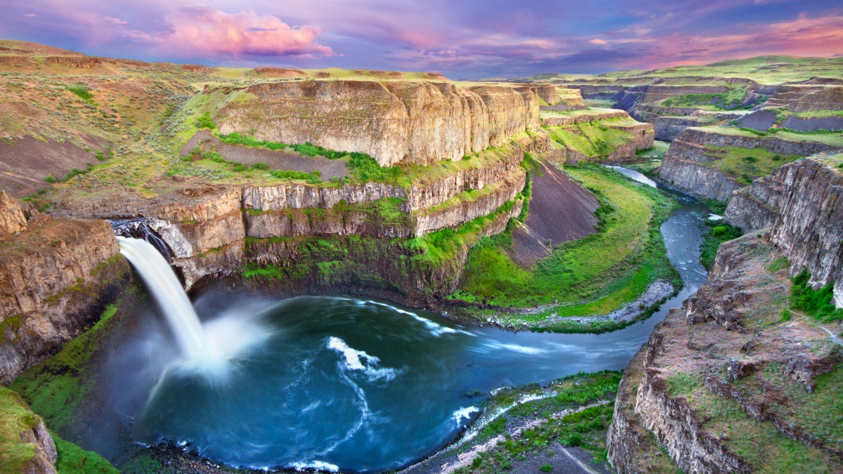 The Palouse Falls in Washington, USA.