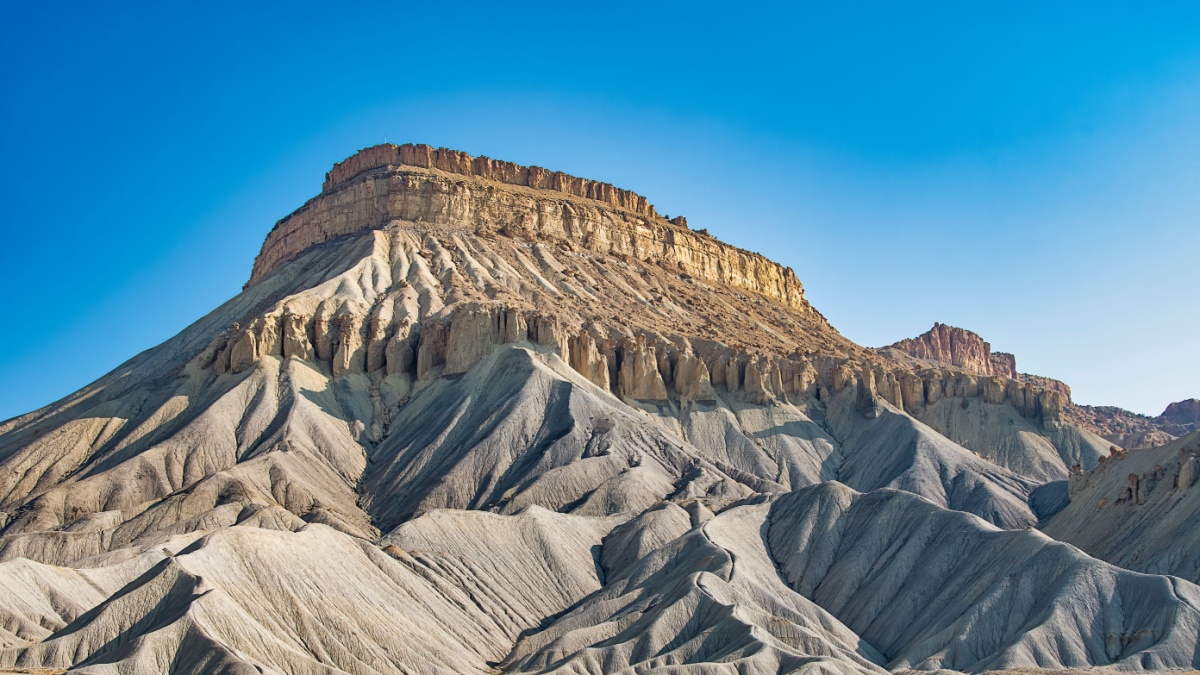 View of Mount Garfield which lies north betwenn Grand Junction and Palisare Colorado.