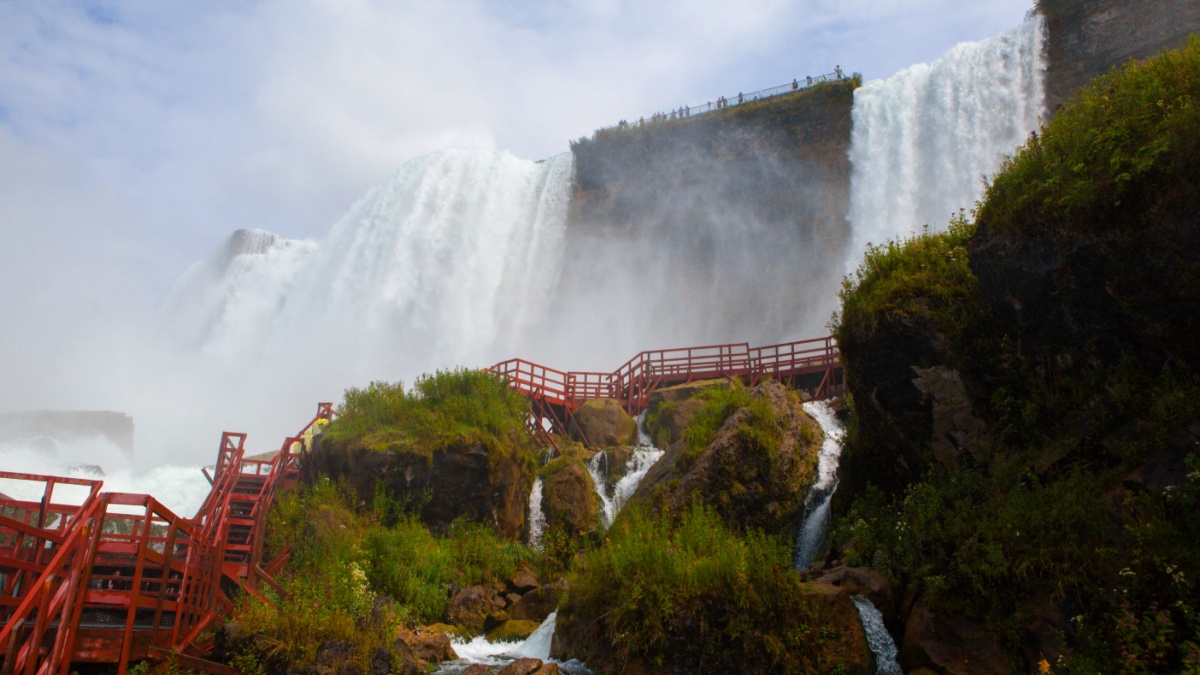 Niagara Falls State Park - Cave of the Winds scenery. Taken on the Niagara Falls, NY, U.S.A..