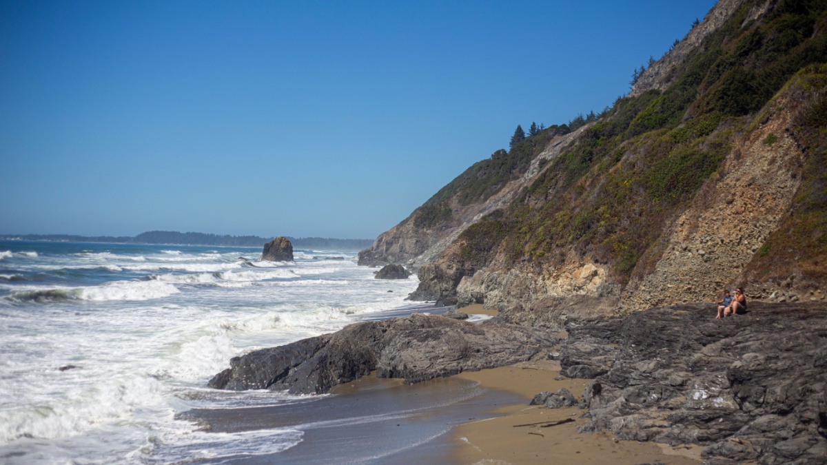 Cliff side at Endert Beach.