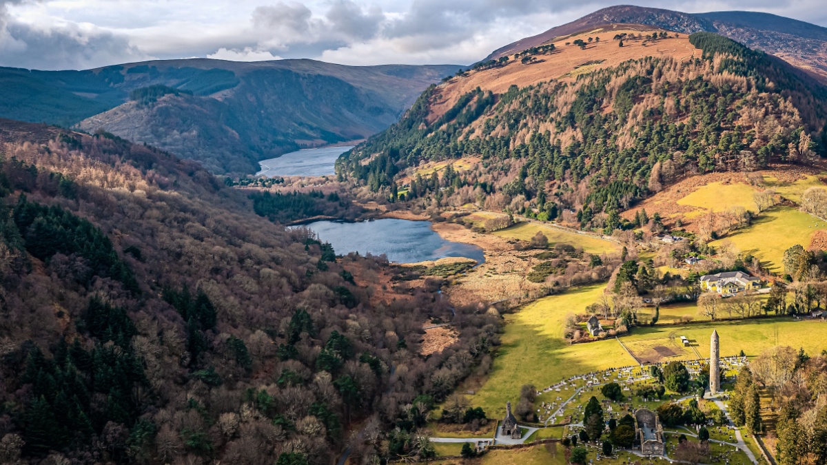 Glendalough Valley, Wicklow Mountains, Ireland.