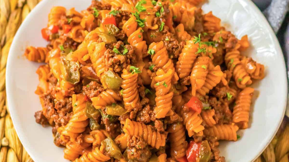 Sloppy Joe Pasta.