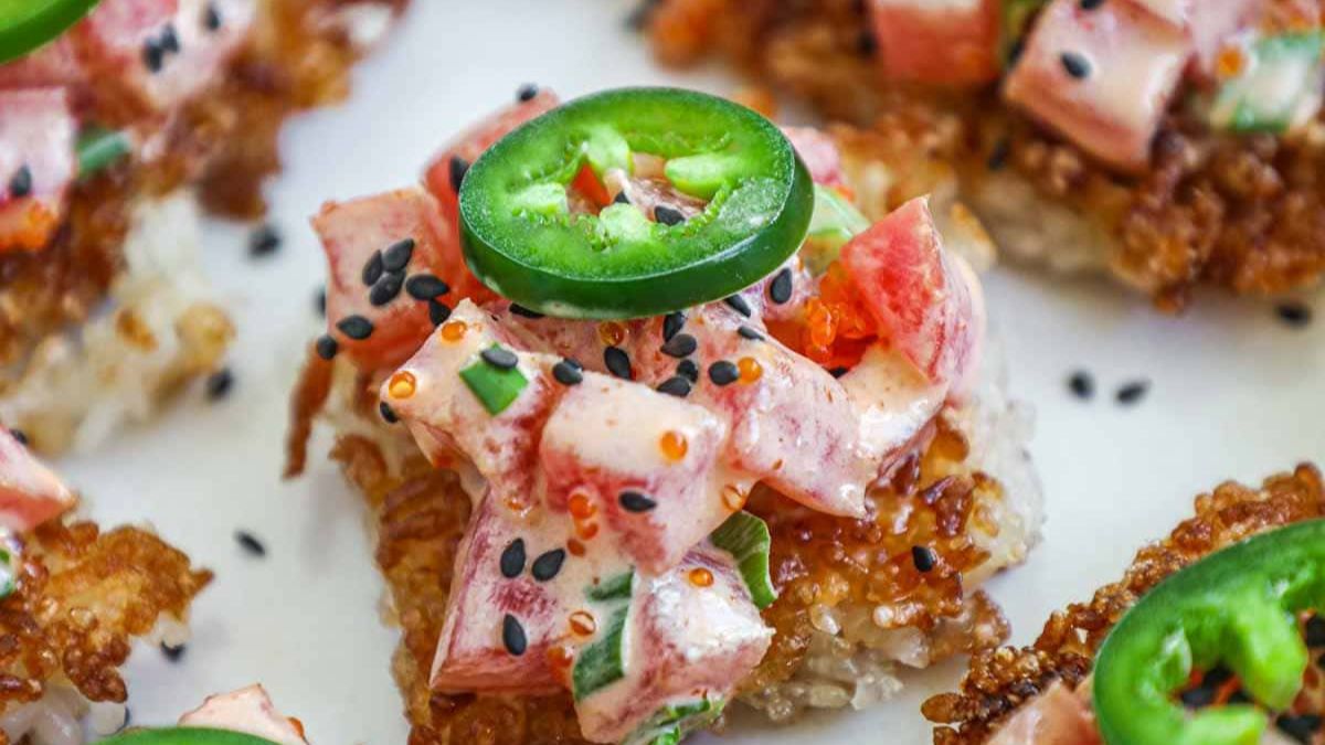 Spicy Tuna With Crispy Rice.