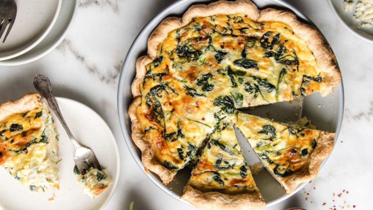 Spinach & Gruyére Quiche.