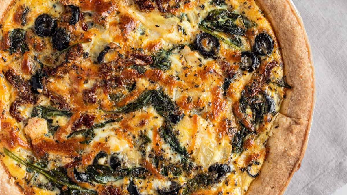 Sun-Dried Tomato Quiche.