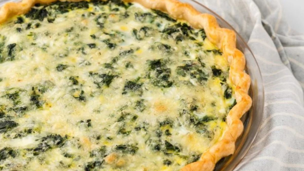 Swiss & Spinach Quiche.