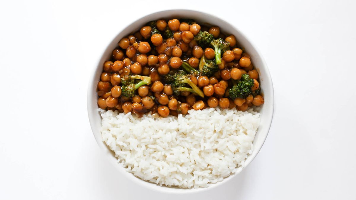 Teriyaki Chickpeas.