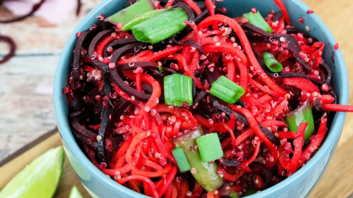 Thai Quinoa Beet Stir Fry.