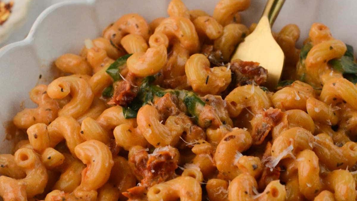 Tuscan Cavatappi Noodles.