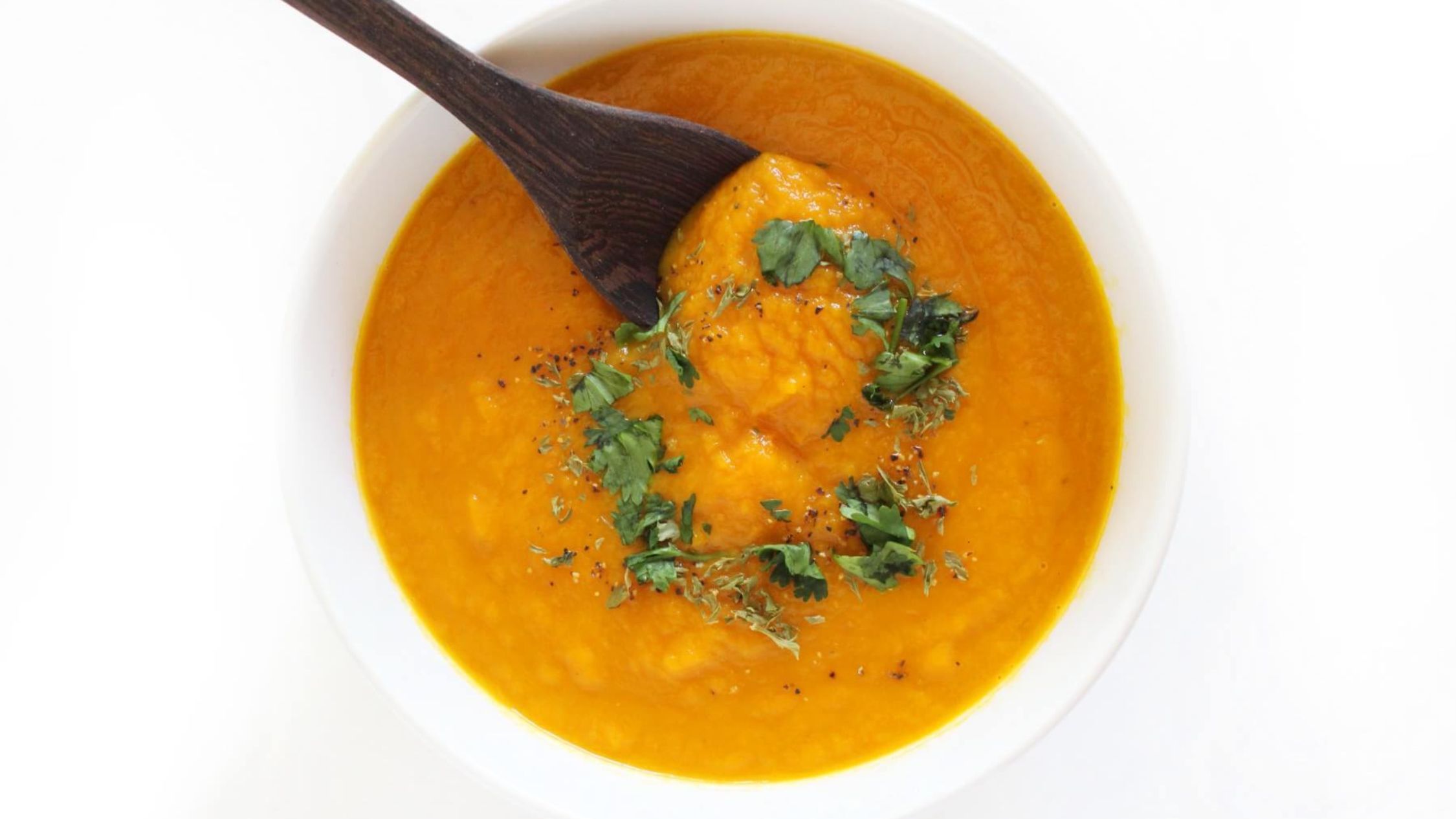 Vegan Carrot Ginger Soup.