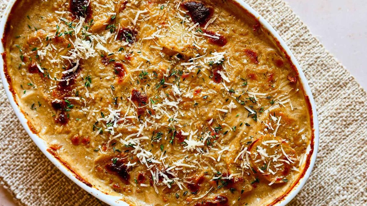 Vegan Scalloped Potatoes.
