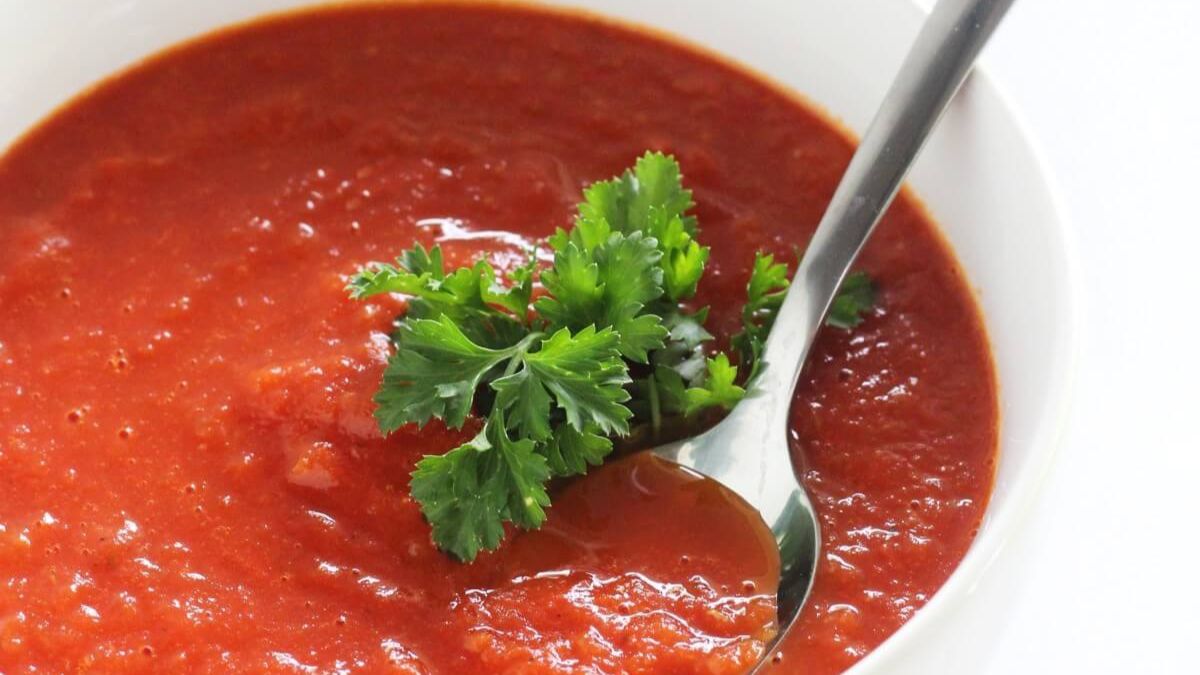 Vegan Tomato Soup (Gluten-Free, Dairy-Free).