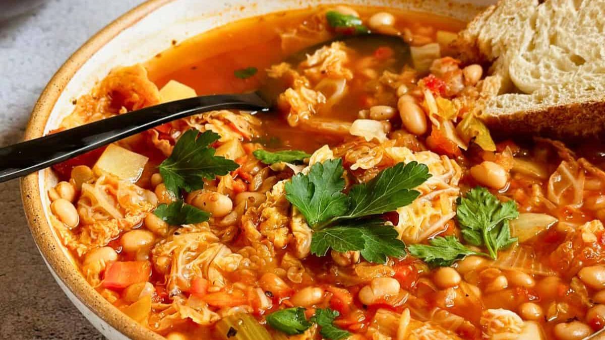 White Bean Cabbage Soup.