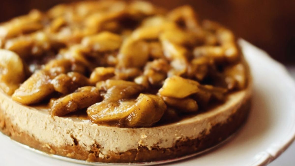 Caramel Apple Cheesecake.