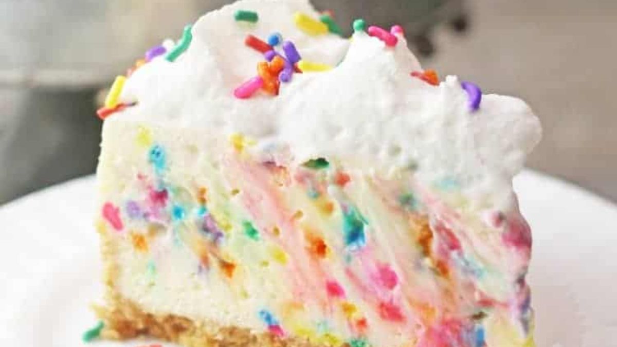 Instant Pot Funfetti Cheesecake.