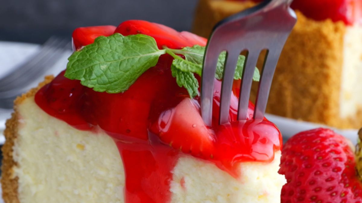 Perfect Strawberry Cheesecake.