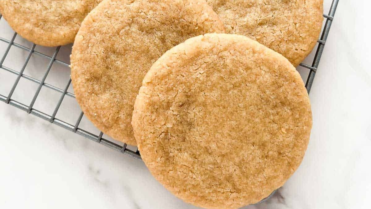 3 Ingredient Brown Sugar Cookies.