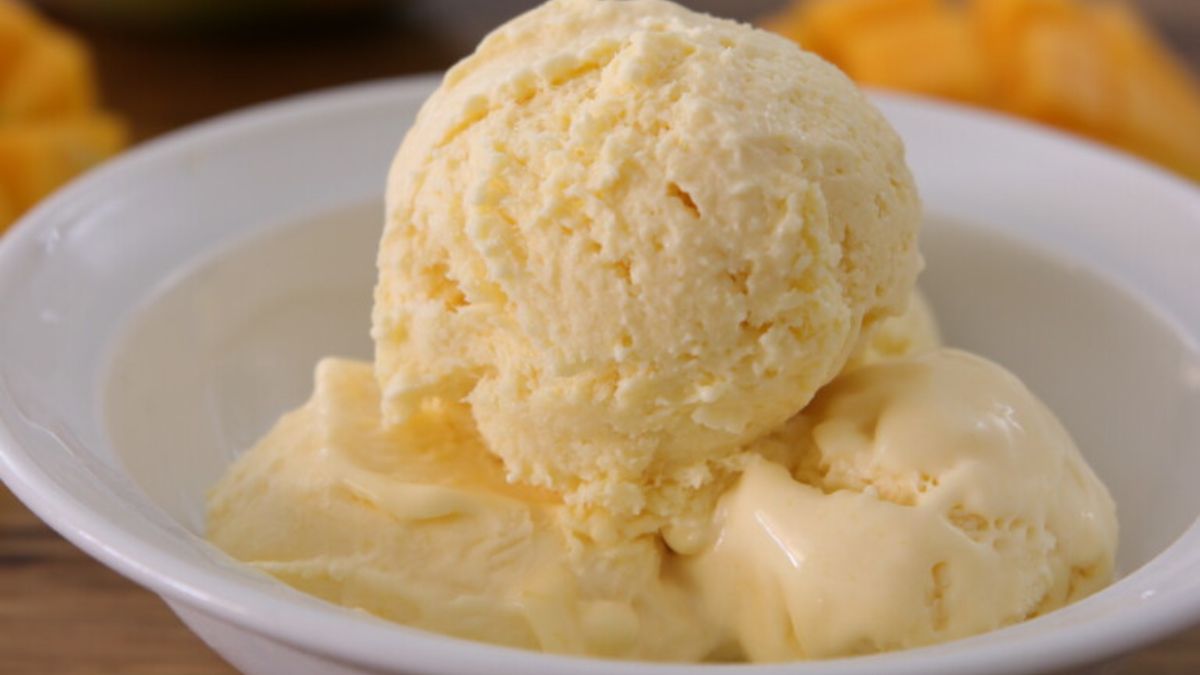 3-Ingredient Mango Ice Cream Recipe.