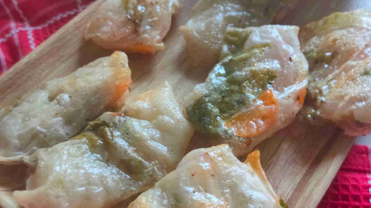 Air Fryer Crispy Rice Paper Dumplings Recipe.