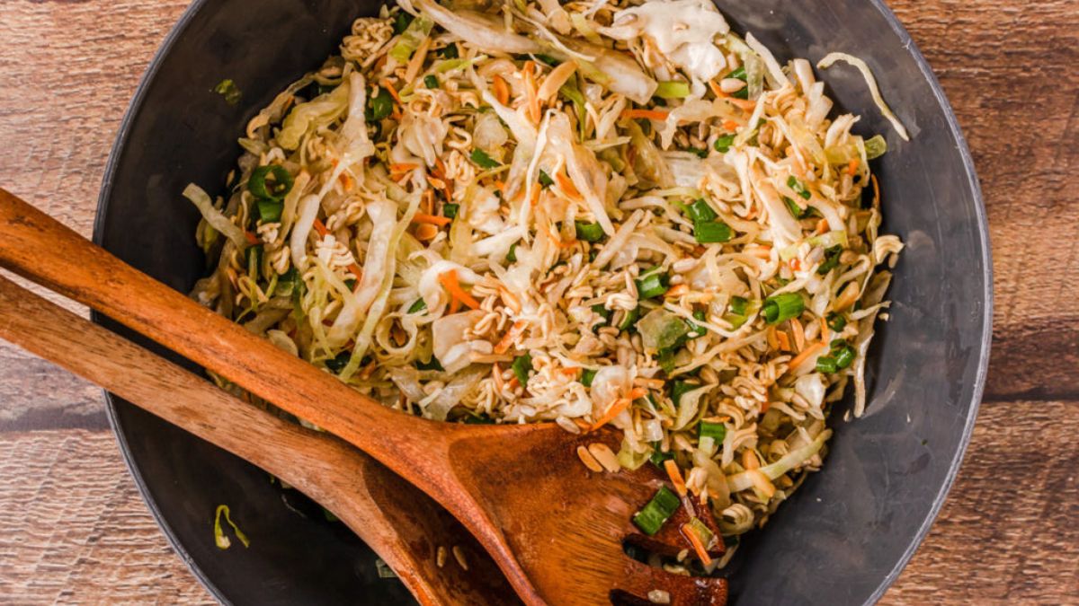 Asian Ramen Coleslaw.