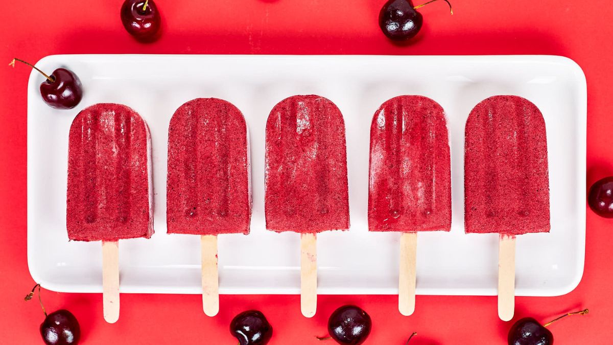 Cherry Popsicles.