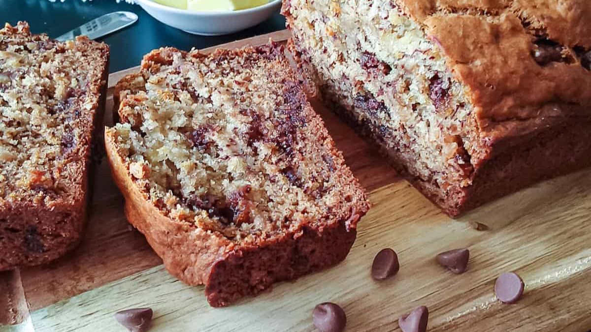 Chocolate Chunk Banana Bread Recipe Without Eggs.