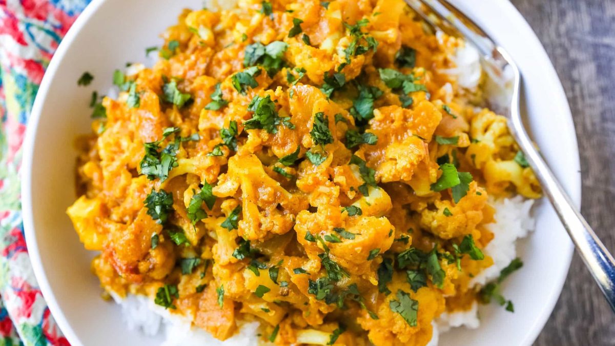 Coconut Cauliflower Curry.