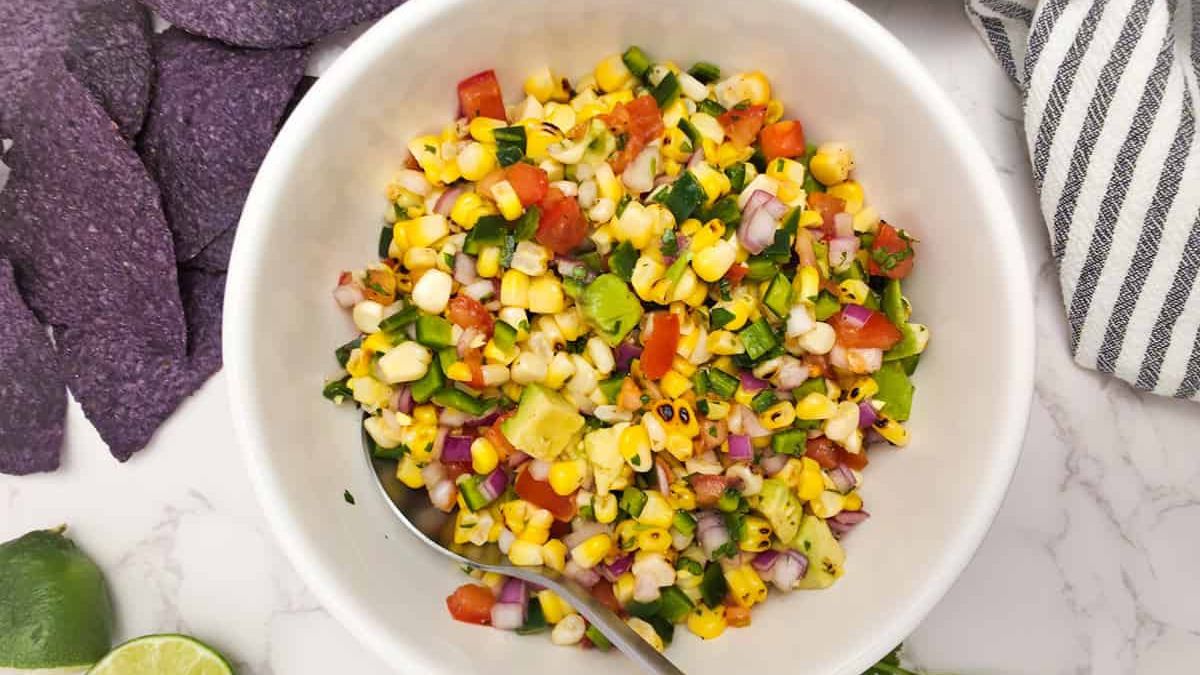 Corn and Avocado Salad.