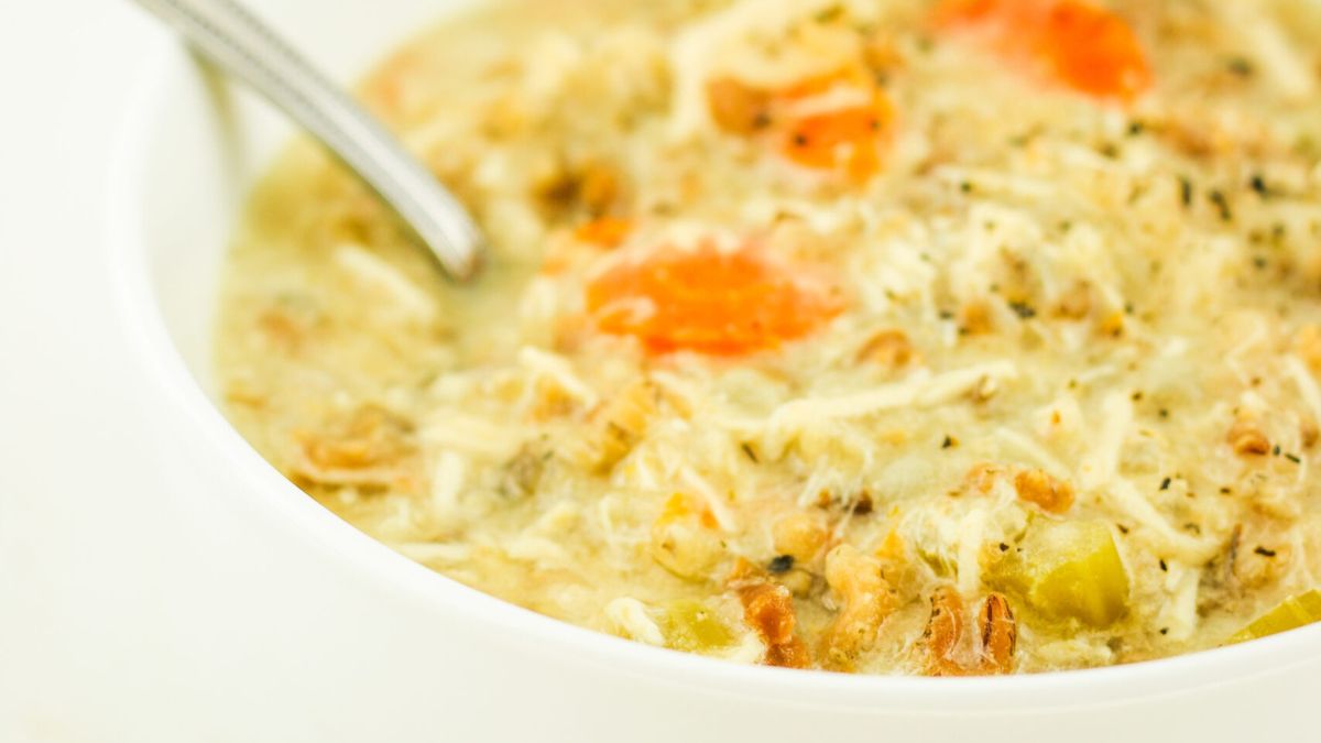 Cottage Cheese Crockpot Wild Rice Chicken Soup.