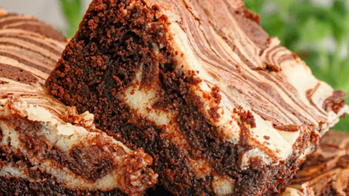 Cream Cheese Swirl Brownies.