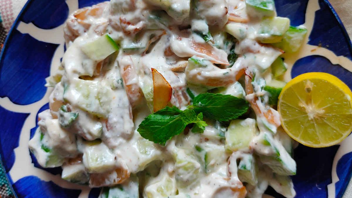 Creamy Tzatziki Cucumber Salad.
