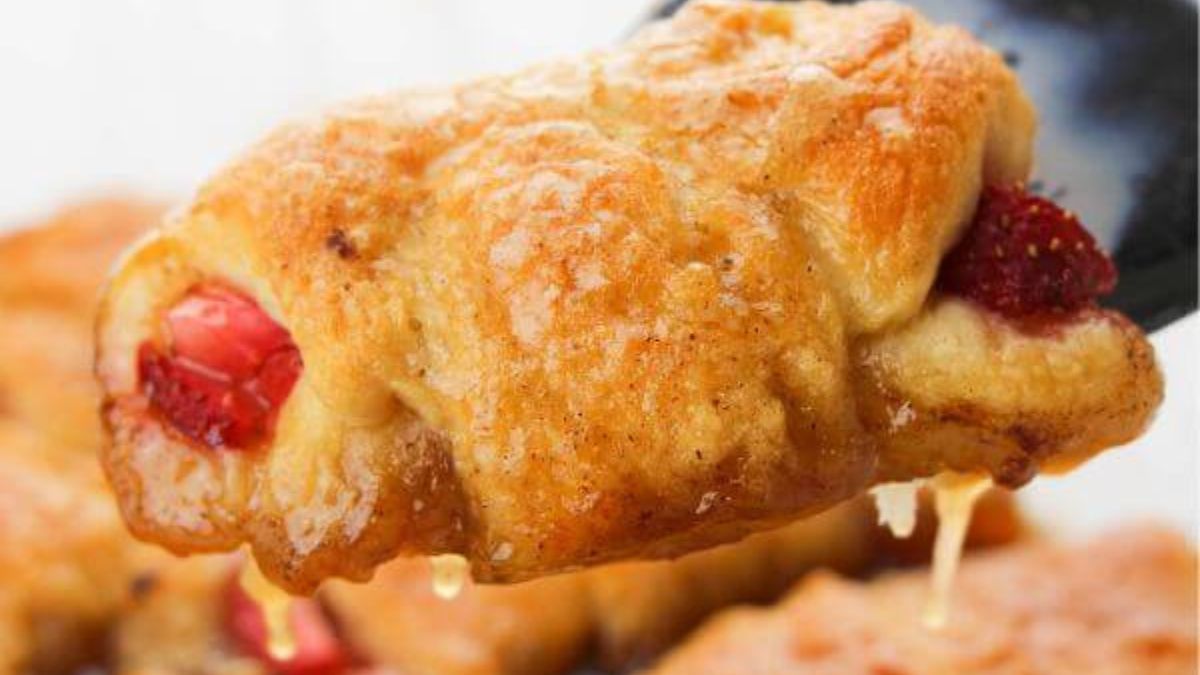 Crescent Dough Strawberry Dumplings.