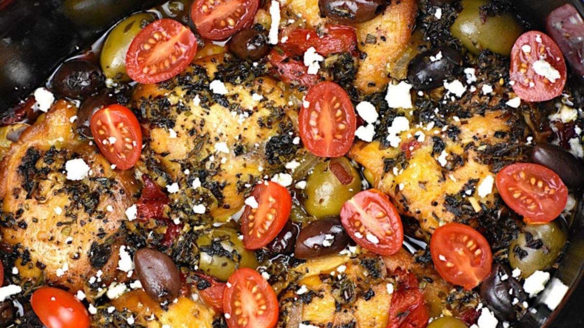 Crockpot Greek Chicken.
