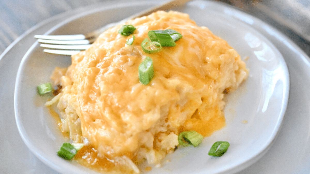 Crockpot Hashbrown Casserole.