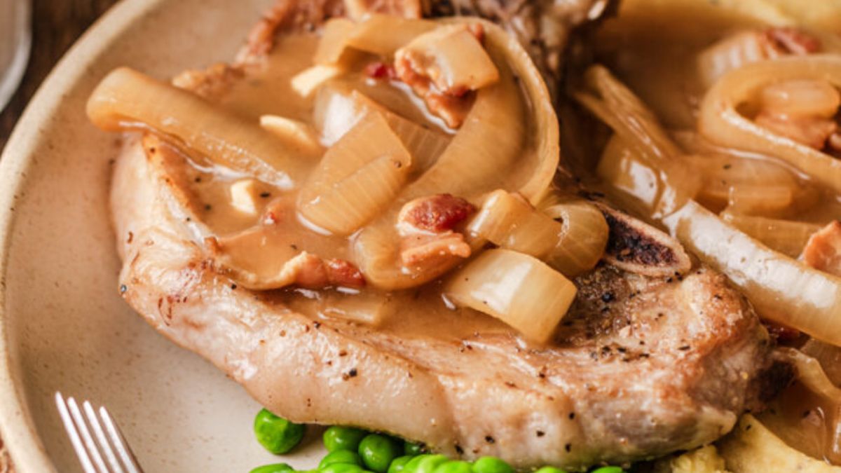 Crockpot Smothered Pork Chops.