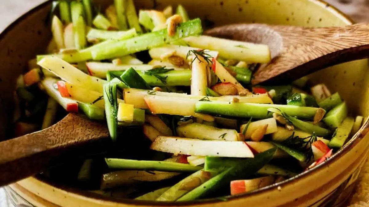 Cucumber and Apple Salad.