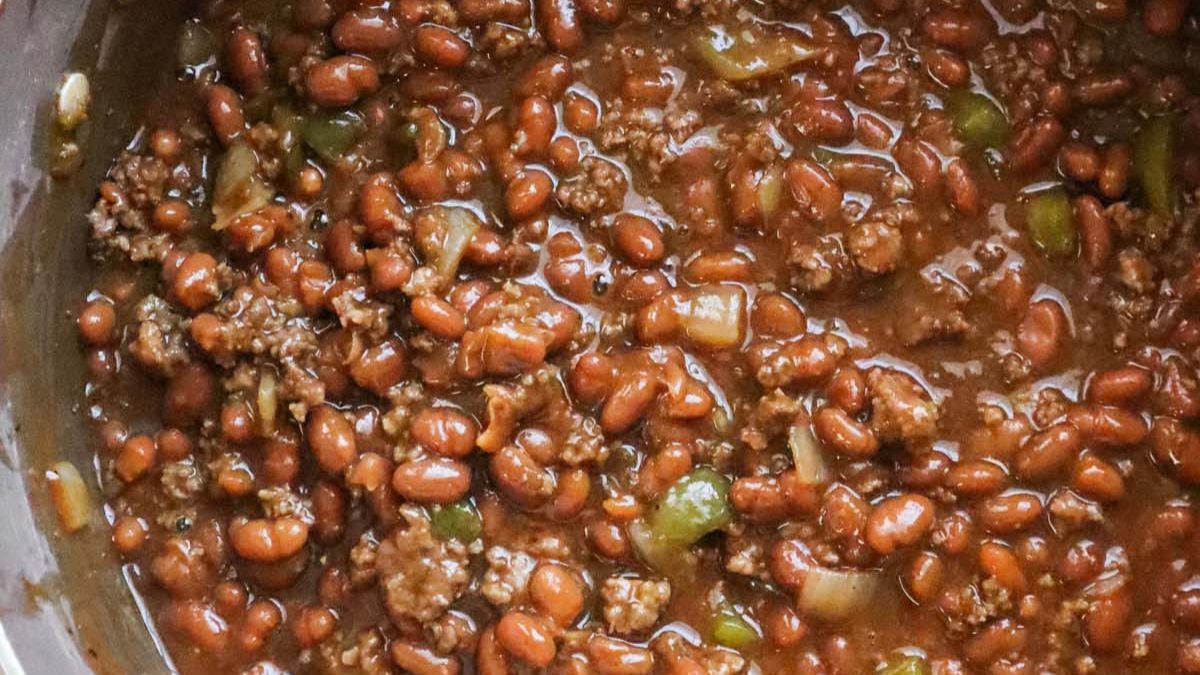 Easy Baked Beans with Ground Beef.