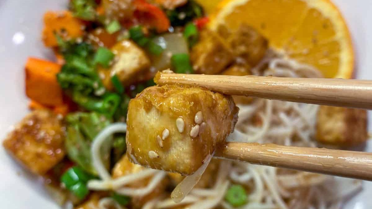 Easy Baked Orange Tofu.