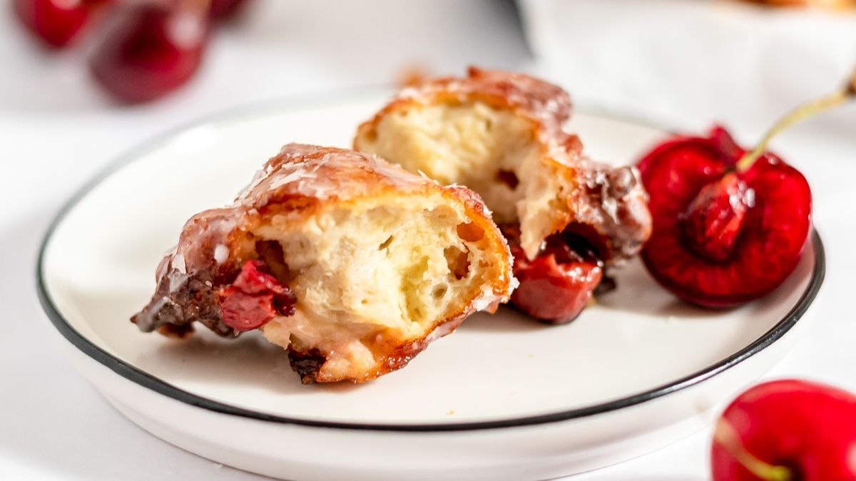 Easy Homemade Cherry Fritters.