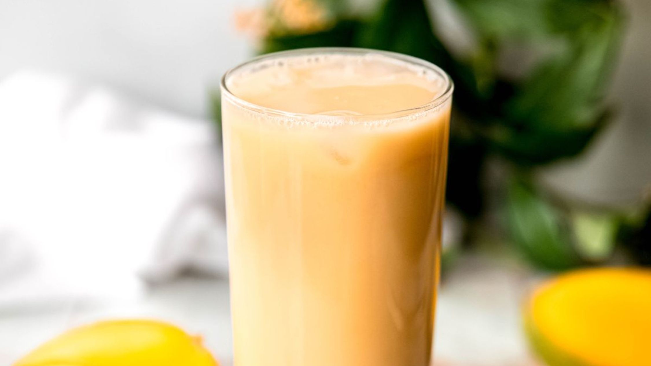 Easy Mango Milk Tea (Mango Boba Tea).