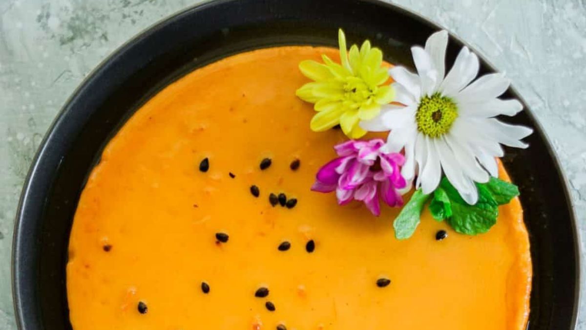 Easy Passion Fruit Flan (Flan de Parcha).