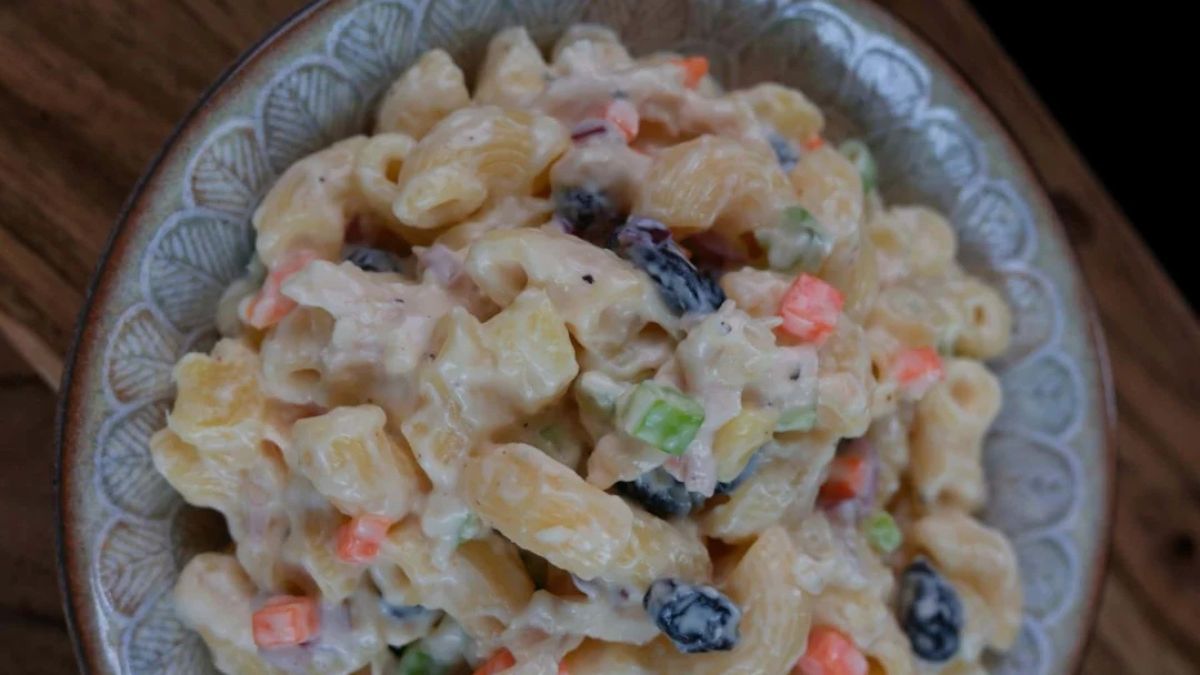 Filipino Style Chicken Macaroni Salad.