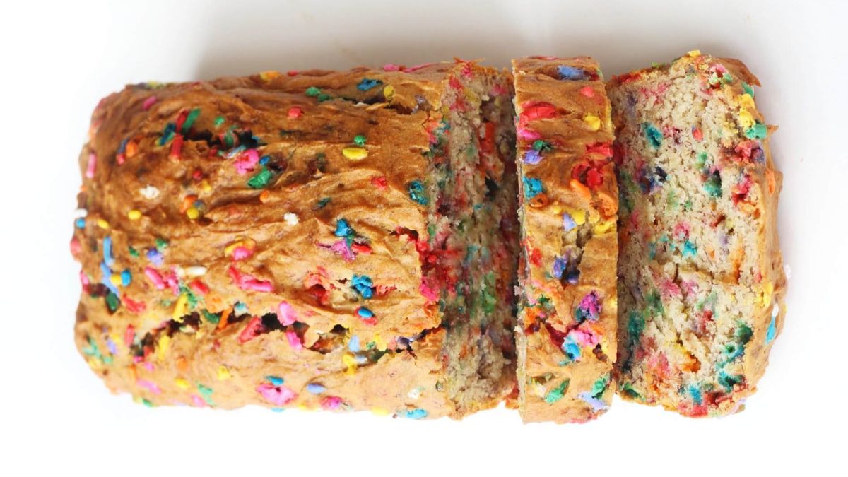 Funfetti Banana Bread (Gluten-Free, Vegan).