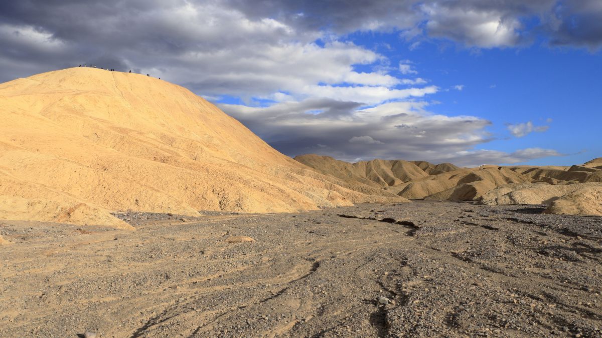 Gower Gulch and the hills of Zabriskie Point in Death Valley, California.